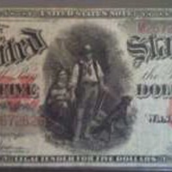 1907 $5 "Woodchopper" - US Paper Money