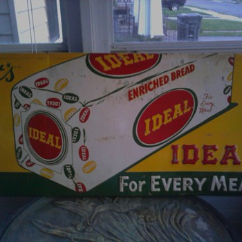 Ideal Bread Metal Sign