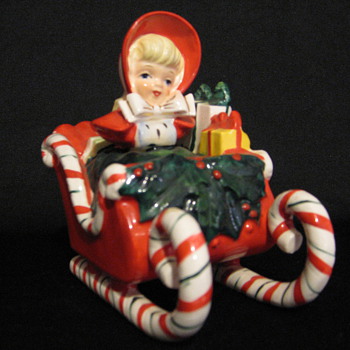 Lefton sleigh girl - Christmas