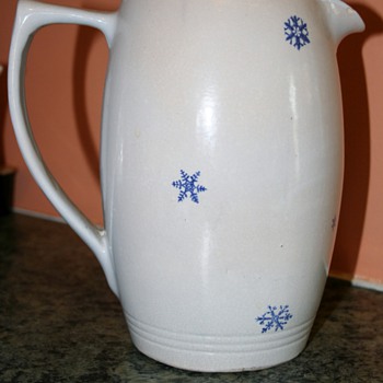 Snowflake pitcher - China and Dinnerware