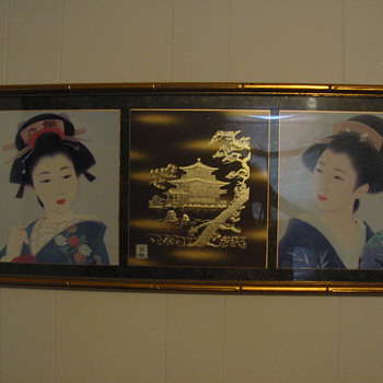 Lithograph print from Japan.