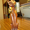 Strange Carved Cat