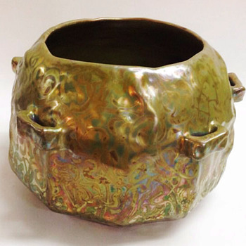 Jardinière, ca. 1893
Lucien Lévy–Dhurmer (French, 1865–1953); Clément Massier (French, 1844–1917)
Golfe–Juan, France - Art Nouveau