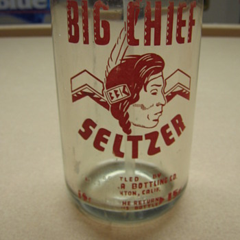 Big Chief Seltzer Bottle, Coca-Cola Bottling Co. - Coca-Cola