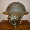 British WWII National Fire Service steel helmet