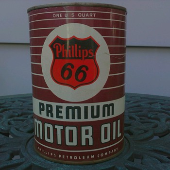 Phillips "66" Premium Motor Oil Can