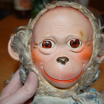 Vintage monkey doll with moving eyes - Dolls
