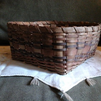 Micmac Black Ash and Bentwood Basket, 1890-1920 - Native American