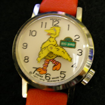 Circa 1980 Big Bird (animated head) Wristwatch - Wristwatches