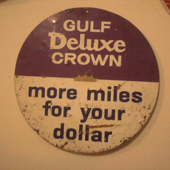 How old is this sign?  It is one of many adorniing my garage....