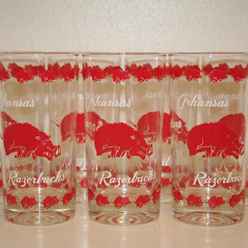Arkansas Razorback Drinking Glasses - Glassware