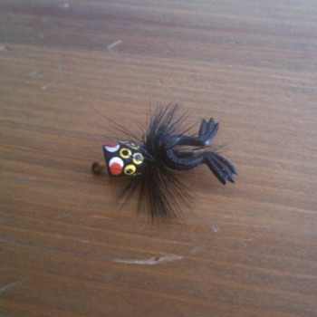 Vintage Unknown Fly Fishing Frog Lure - Outdoor Sports
