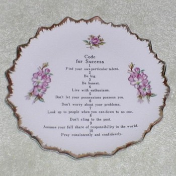 Code for Success China plate - China and Dinnerware