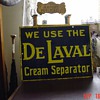 DeLaval...We Use The Cream Separator... Porcelain Sign...Two Colors...Early 1900's