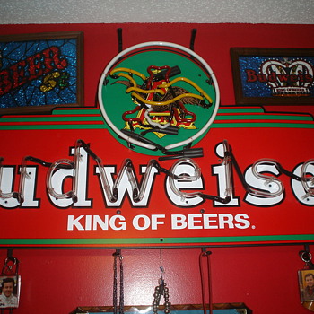 budweiser neon sign