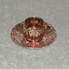 Porcelain chin cup & saucer - gold