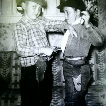 Dad and aunt K "cowboy dressup" - Photographs