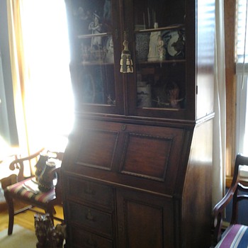 19th C Victorian Three Part Secretary