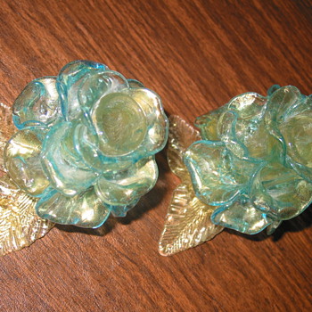Venetian glass candlestick holders - Art Glass