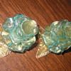 Venetian glass candlestick holders