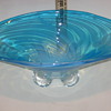 large blue bowl vase
