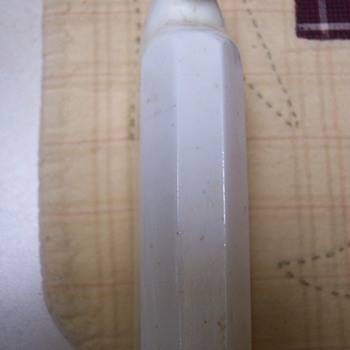 Unknown . white glass Flask - Glassware