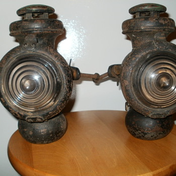 Old Ford Kerosene Headlamps