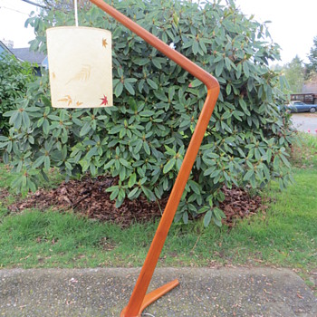 Danish Modern Teak Floor Lamp - One Of A Kind! - Mid Century Modern