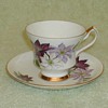 "Society" Tri-color Poinsettia bone china