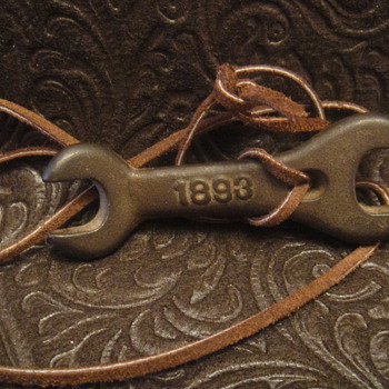 Dille & McGuire "1893" Cast Iron Wrench made into necklace