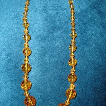 Amber Color Necklace