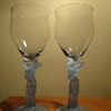 DECO NUDE LADY GOBLETS 
