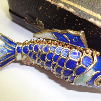 Chinese so called cloisonne fish pendant