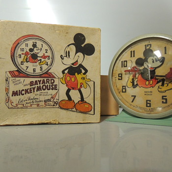 1930s BAYARD MICKEY MOUSE CLOCK - Clocks
