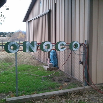 Sinclair double side DINO porcelain CONOCO - Petroliana