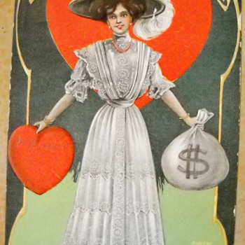 1908 Leap Year Postcard