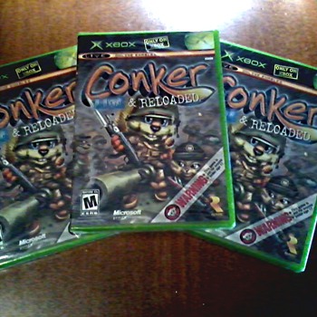 Conker Live and Reloaded for Original X Box / 3 Factory Sealed Copies / Circa 2005 - Games