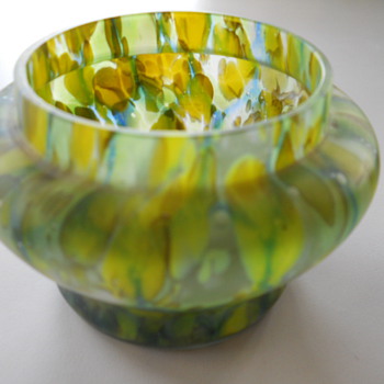 Mom & Dad's Green Posey Vase - Art Glass