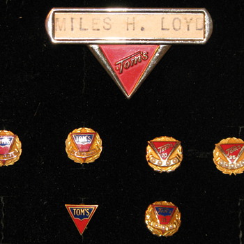 Vintage Tom's Employee Pins