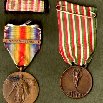 US Victory medal w/Vittorio-Veneto clasp - 332nd Infantry veteran medals - Military and Wartime