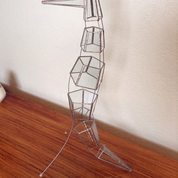 Mid century modern stained-glass bird sculpture - Visual Art
