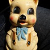 Carnival Chalkware Porky Pig Bank. 1940's - 1960's Silvestri Bros