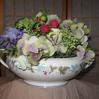 my  vegetable bowl goodwill find   no lid but still great - China and Dinnerware