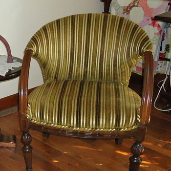 Antique Loveseat and Chair - Furniture