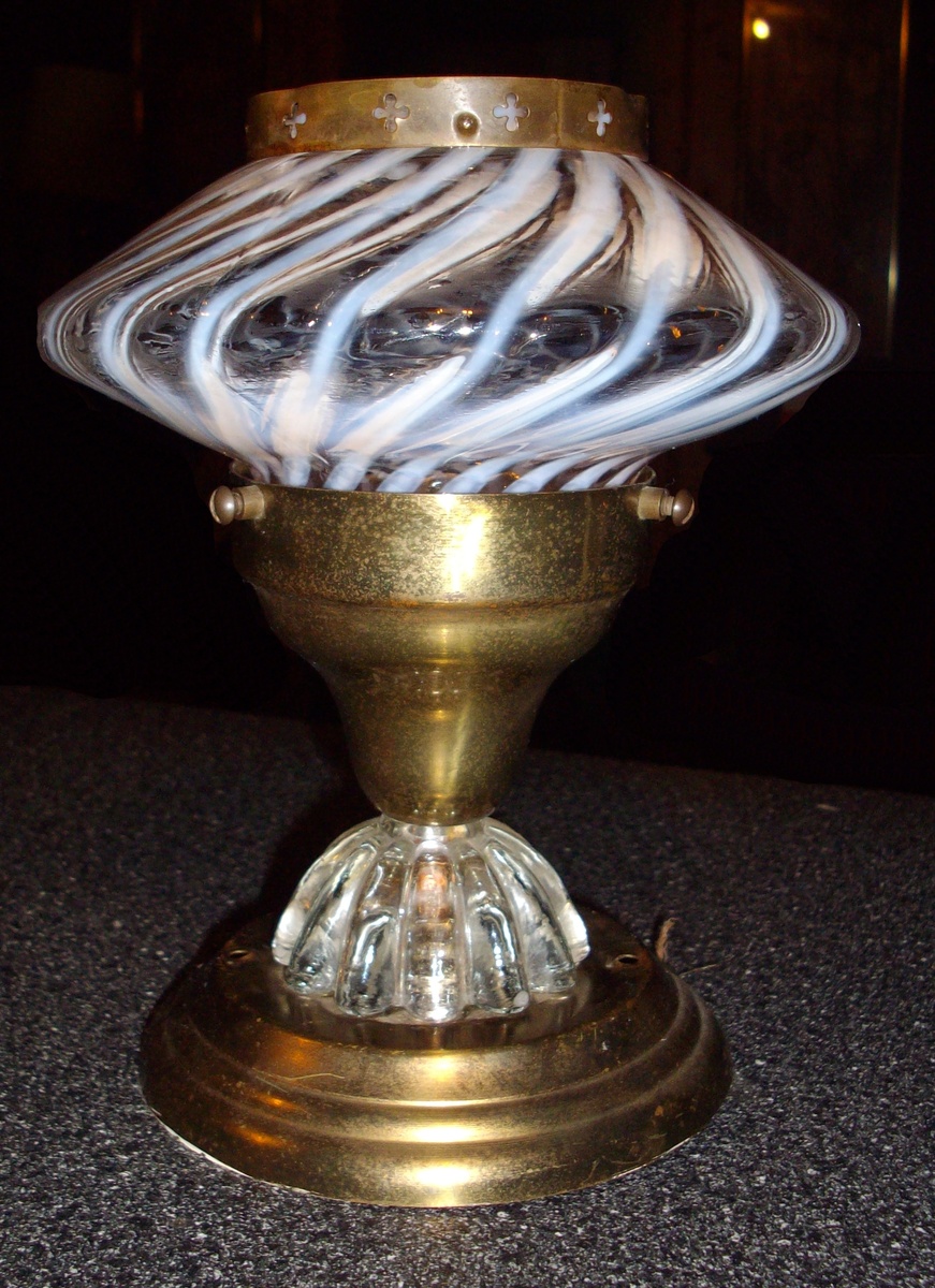 Oil lamp converted into electric lamp? Collectors Weekly