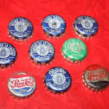 coca cola & pepsi cola caps - Coca-Cola