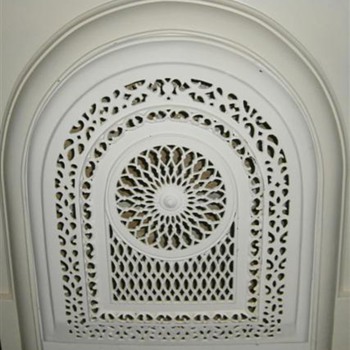 Victorian Cast Iron Fireplace Summer Screen - Victorian Era