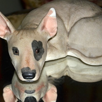 Porcelain English Bull Terrier - Figurines