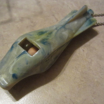 Found another Rocket Whistle 1940s swirl plastic - Toys