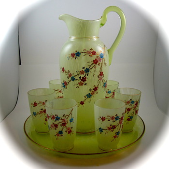 Harrach Lemonade Set, ca. 1890s - Art Glass